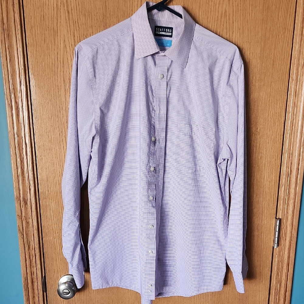 Stafford Lavender Men's Dress Shirt